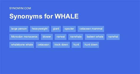 whale synonyms